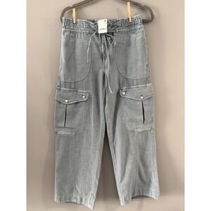 Free People Gray Cargo Pants